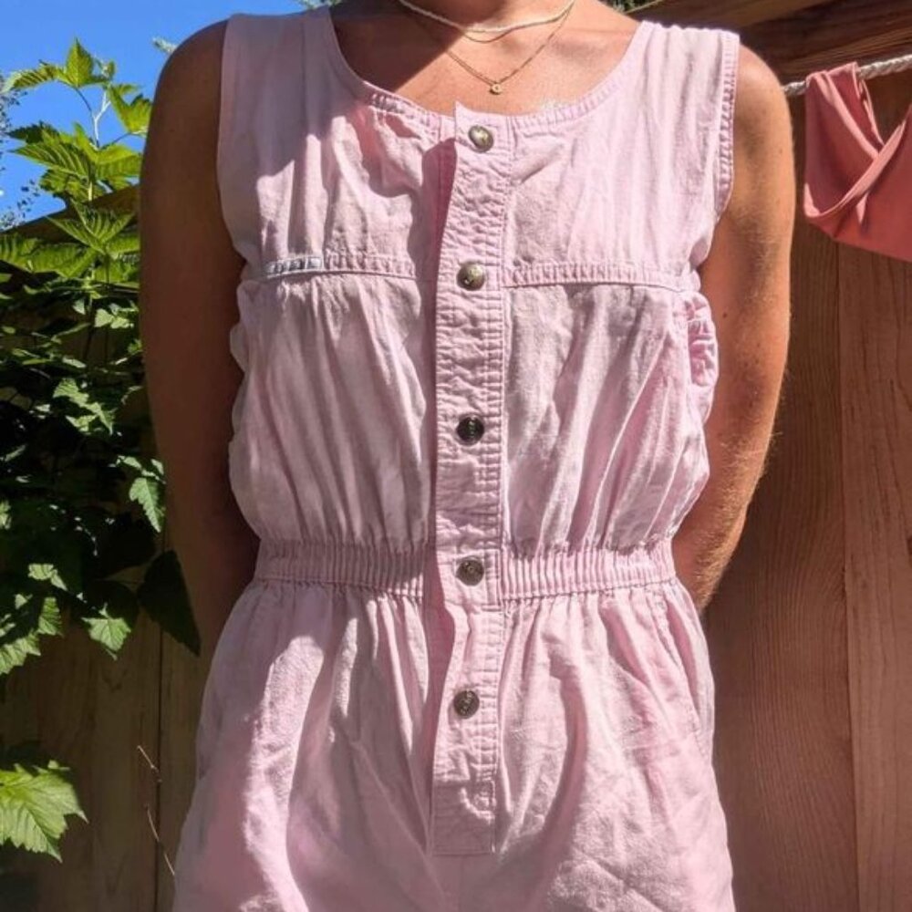 Pink romper (XS/SM) - Retro Summer Outfit